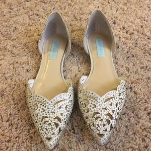 Betsey Johnson “Lucy” Bridal Flats